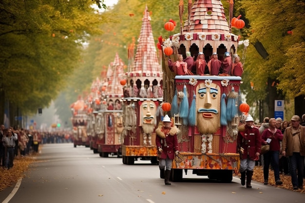Parade anlässlich des Octoberfests, des weltweit größten Volksfestivals in München, Deutschland