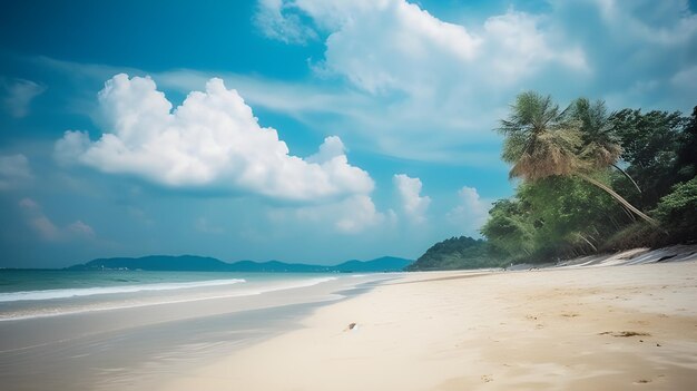 Foto paradiesglückseligkeit ein tropischer strand abstrakte textur