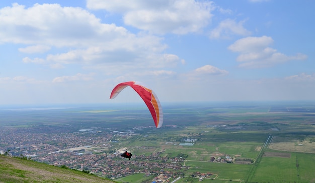 Paraglide extreme sport