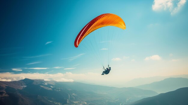 Paragliding am Himmel