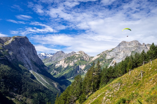 Paragliding über die Pralognan-Berge im Vanoise-Nationalpark