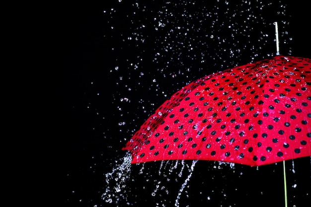 Foto paraguas de gota de lluvia aislado