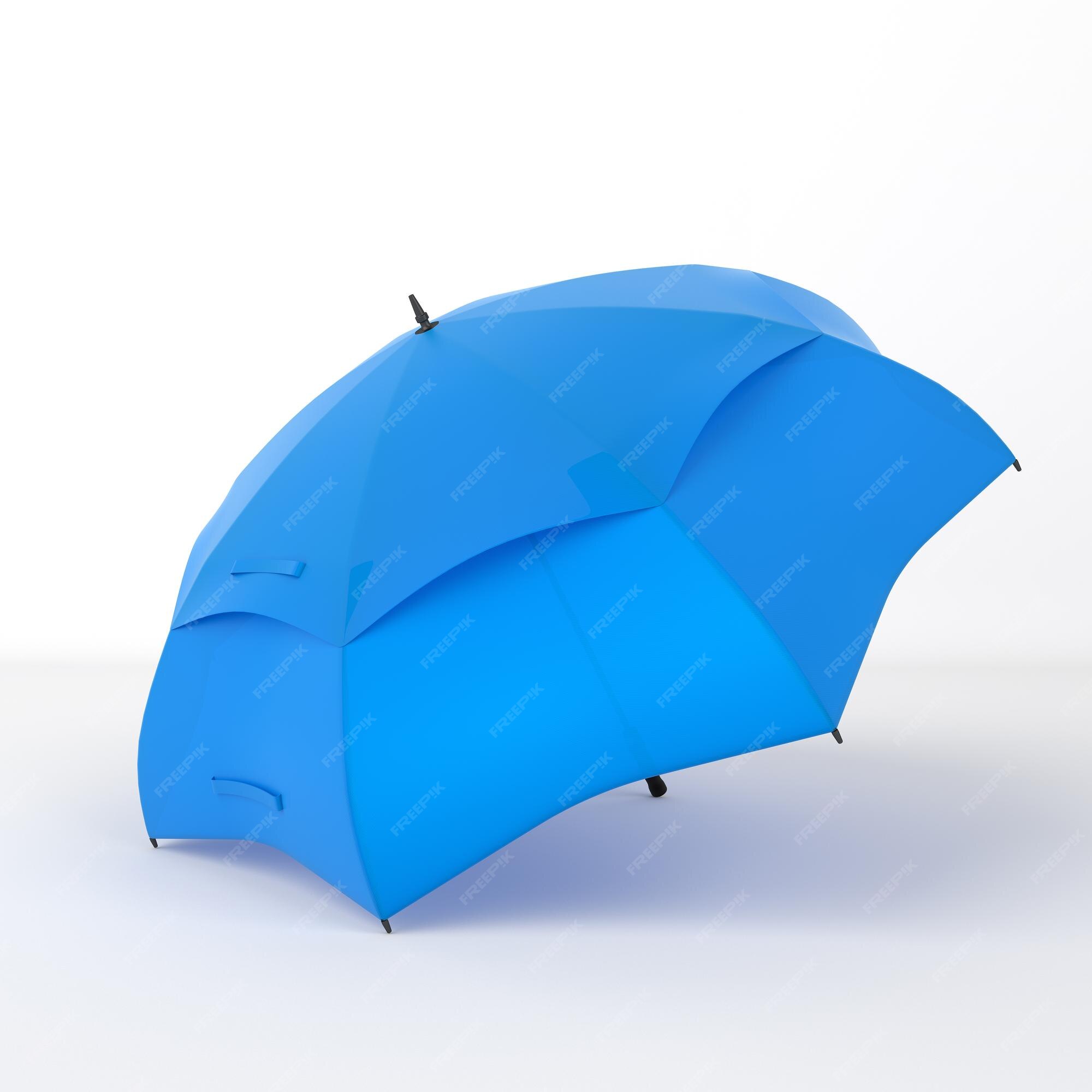 Comercial Inspeccionar auge Paraguas lado derecho aislado en fondo blanco. | Foto Premium