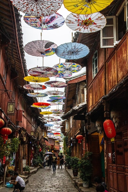 El paraguas en Lijiang