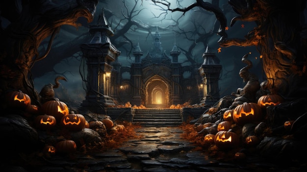 Paraíso do Castelo de Halloween