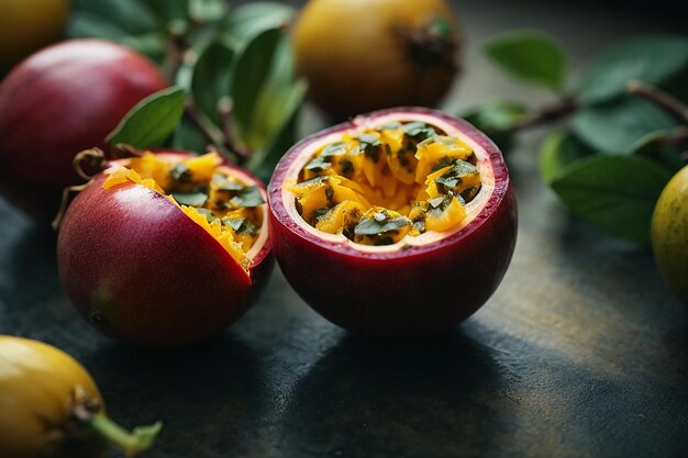 El paraíso de la fruta de la pasión Un sabor a la elegancia tropical