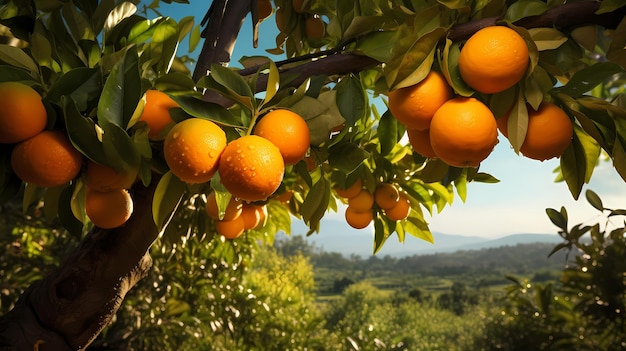 Un paraíso para las naranjas del ombligo el lugar de origen