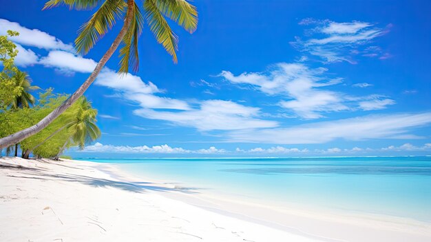 El paraíso de la playa de arena blanca