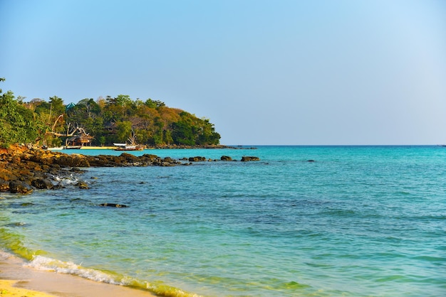 Paraíso tropical praia Tailândia lagoa de paisagem