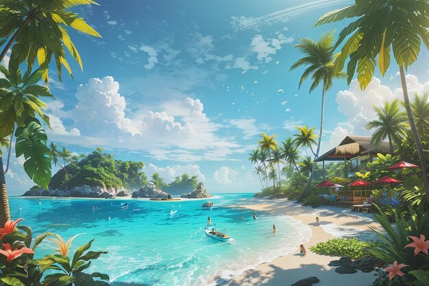 El paraíso tropical de VR