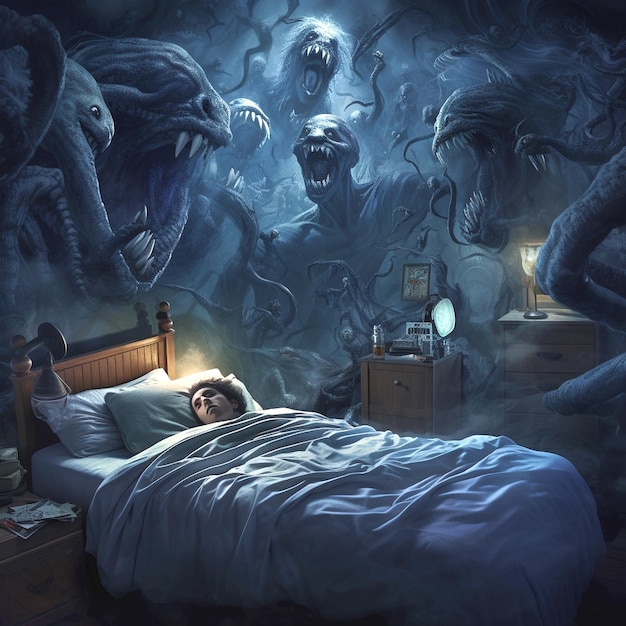 Foto parálisis del sueño trastorno de pánico insomnio fantasmas y monstruos parálisis nocturna