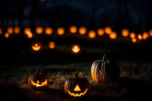 Un parche de calabaza con una calabaza en el medio con las palabras " aterrador " en él.