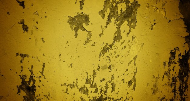 Foto una pared amarilla con un fondo amarillo y una cara negra.