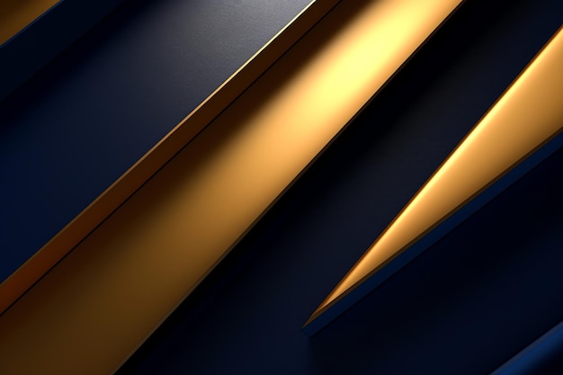 Una pared azul con un fondo dorado y azul.
