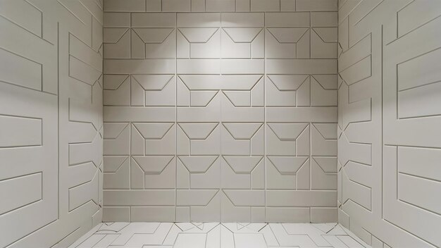 Pared de azulejos blancos