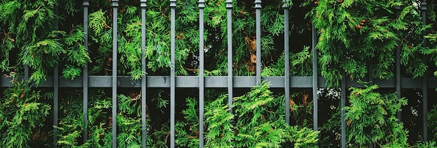 Pared y cerca de la planta verde como fondo de la naturaleza de la textura de la planta y diseño botánico