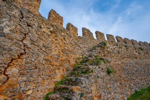 Foto una pared de la ciudad vieja de corfú