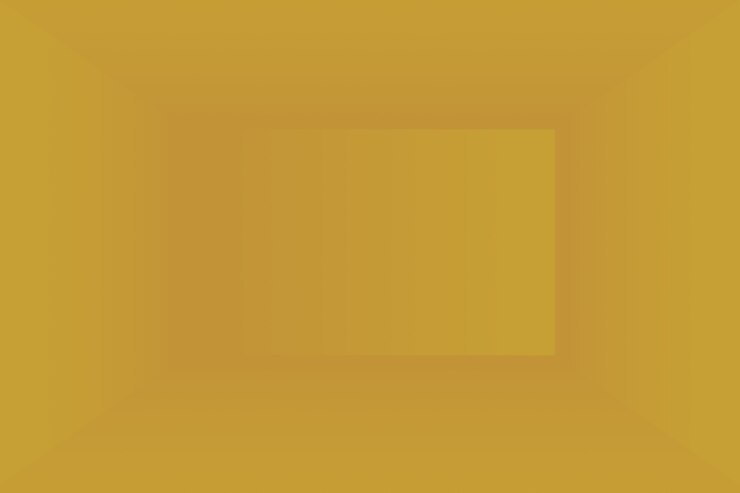 Foto pared de estudio degradado amarillo oro de lujo abstracto, bien uso como fondo, diseño, banner y presentación del producto.