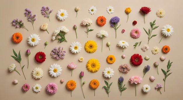 una pared de flores de la colección de flores