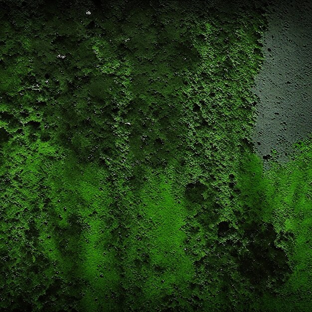 Pared de hormigón de cemento de textura verde oscura de fondo abstracto