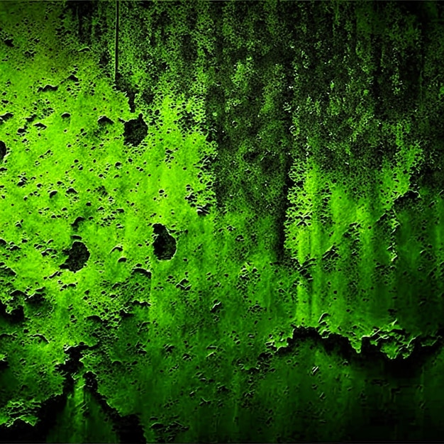 Pared de hormigón de cemento de textura verde oscura de fondo abstracto