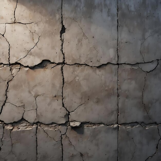 Pared de hormigón con grietas y arañazos