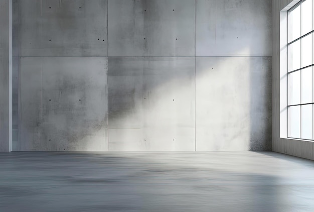 una pared de hormigón gris esparcida por el estilo de contornos suaves