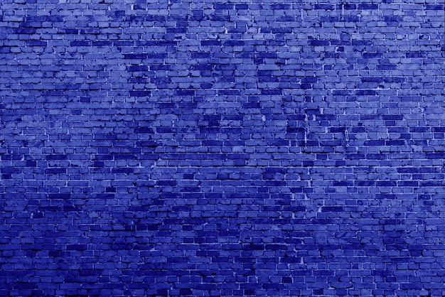 Pared de ladrillo azul