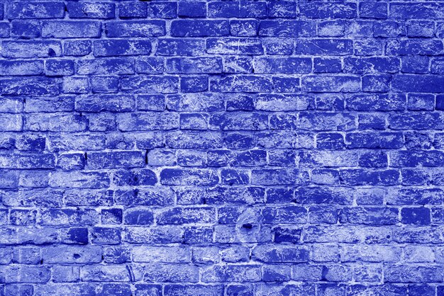 Pared de ladrillo azul