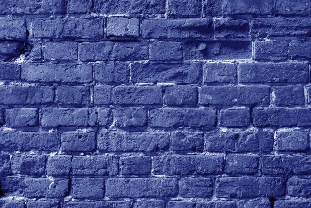 Pared de ladrillo azul