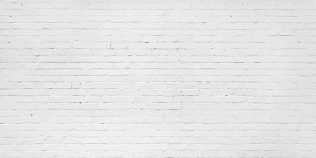 Pared de ladrillo blanco para fondo o textura