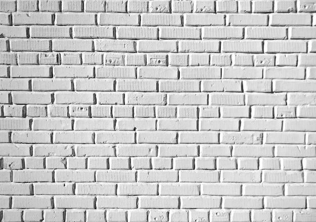 Pared de ladrillo blanco para textura o fondo