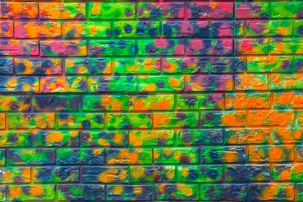 Foto pared de ladrillo de color de fondo.