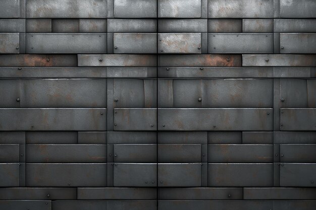 una pared con un ladrillo de color marrón oscuro que tiene un patrón cuadrado y cuadrado.