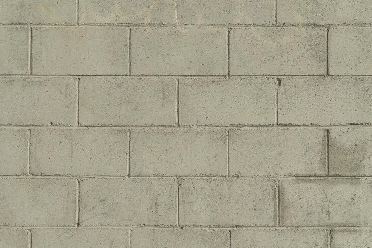 una pared de ladrillo gris con un ladrillo blanco que dice ten cuidado