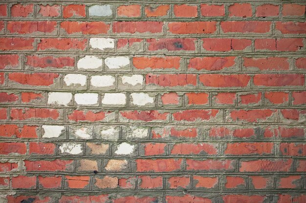 Pared de ladrillo de ladrillos blancos y marrones