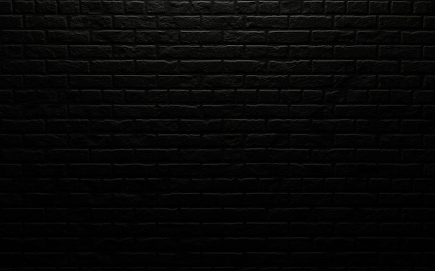 Pared de ladrillo negro para el fondo de renderización 3D