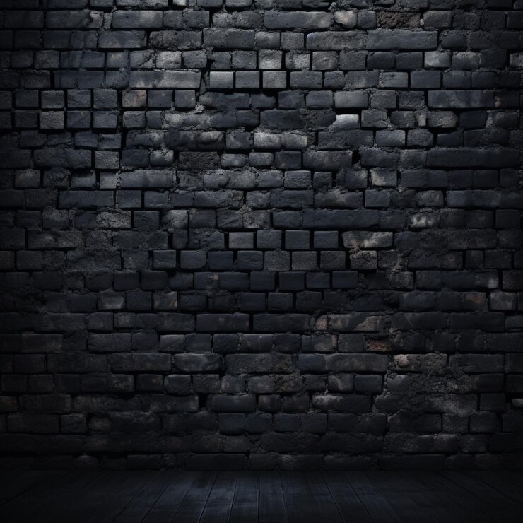 pared de ladrillo negro