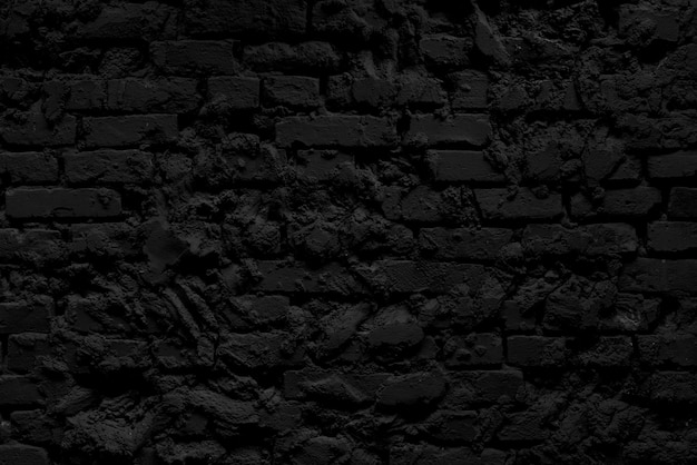 Pared de ladrillo negro