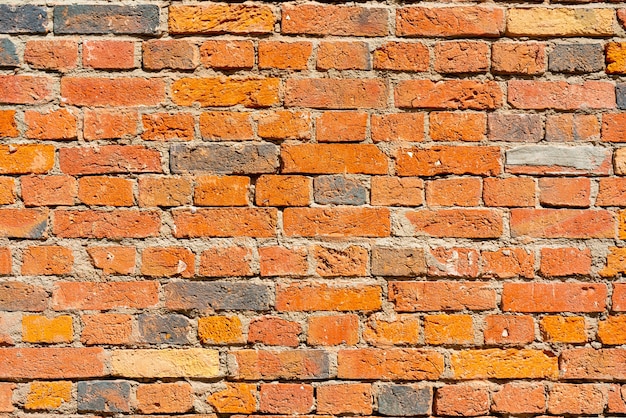 Pared de ladrillo rojo. Loft de diseño de interiores. Fondo arquitectónico