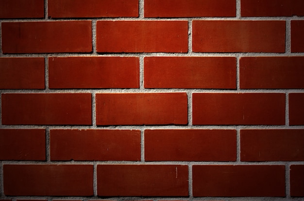 Pared de ladrillo rojo.