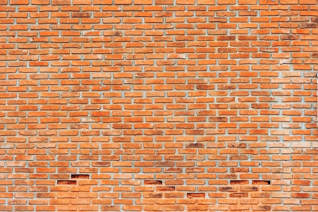 Pared de ladrillo rojo.