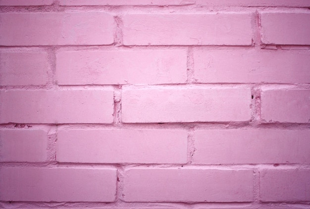 Pared de ladrillo rosa