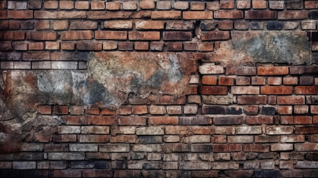 Una pared de ladrillos con un cartel que dice "ladrillo".