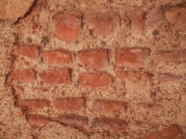 Foto una pared de ladrillos con la palabra ladrillo