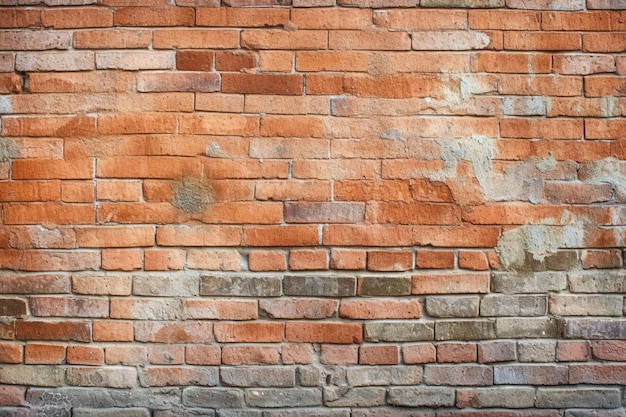 Una pared de ladrillos con la palabra ladrillo