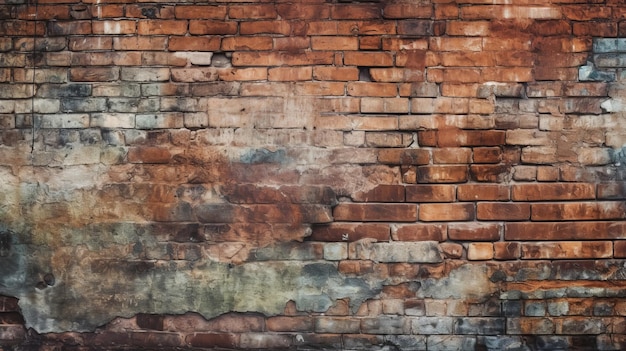 Una pared de ladrillos con una pared de ladrillos y un cartel que dice 'ladrillo'