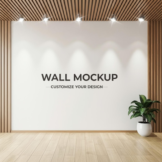 una pared con un letrero blanco que dice calcomanía de pared en él