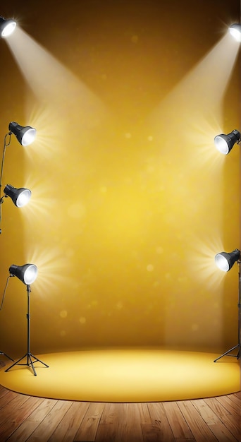 una pared con luces que dice luces led