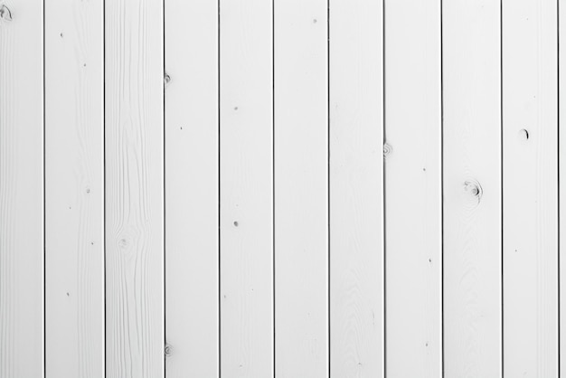 Foto una pared de madera blanca con un fondo de madera y una valla de madera.